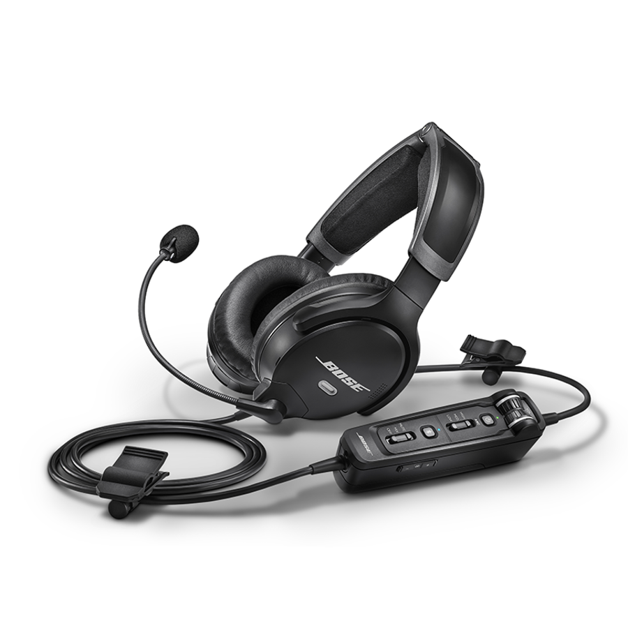 New Bose® A30 Aviation Headset Fixed Wing  GA Dual Plugs w/- Bluetooth - Straight Lead : IN STOCK image 0